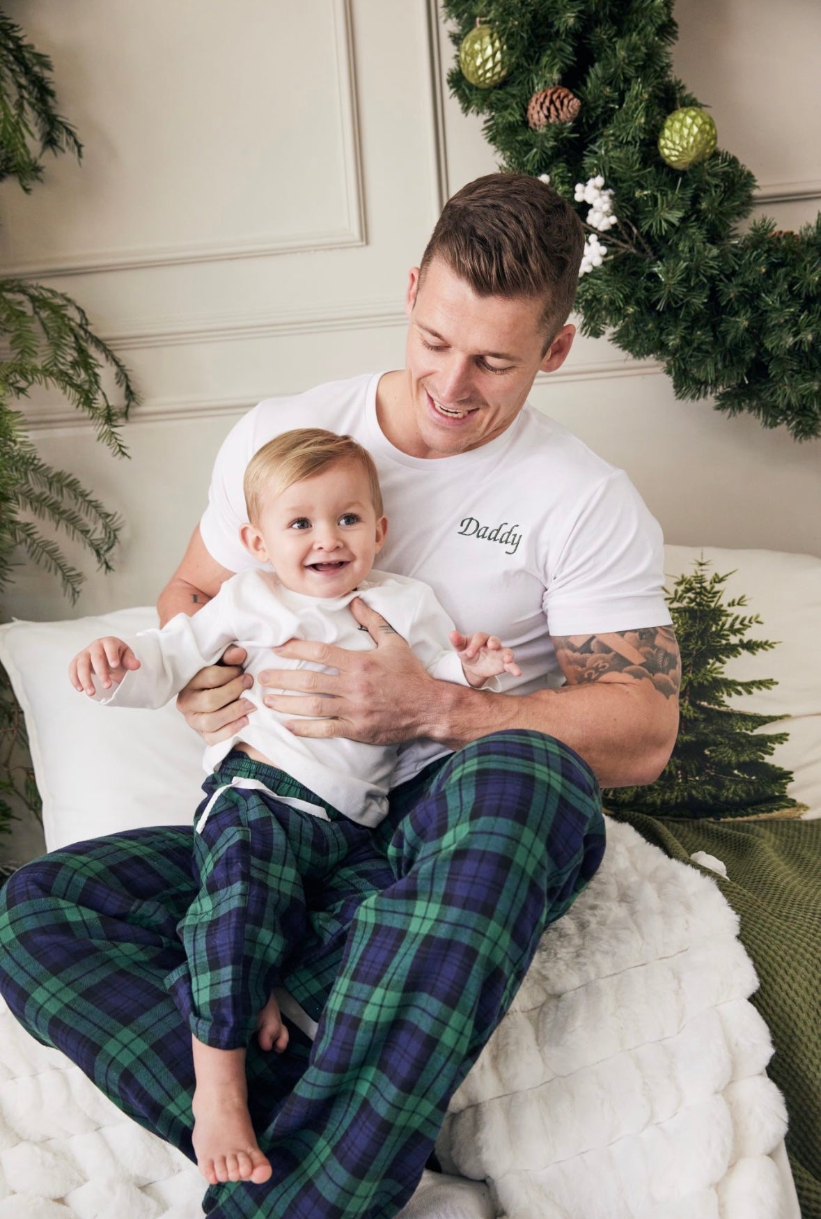 Men’s Navy & Green Tartan loungewear