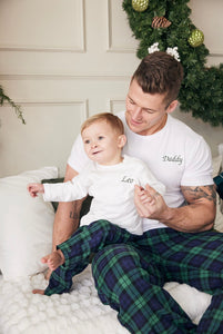 Men’s Navy & Green Tartan loungewear