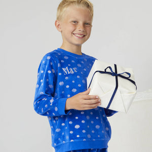 Children's Personalised Christmas Snowflake Pyjamas