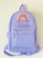 Load image into Gallery viewer, Lavender Rainbow Tassel Bag
