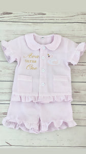 Swan Ruffle Birthday Pjs Long Or Short