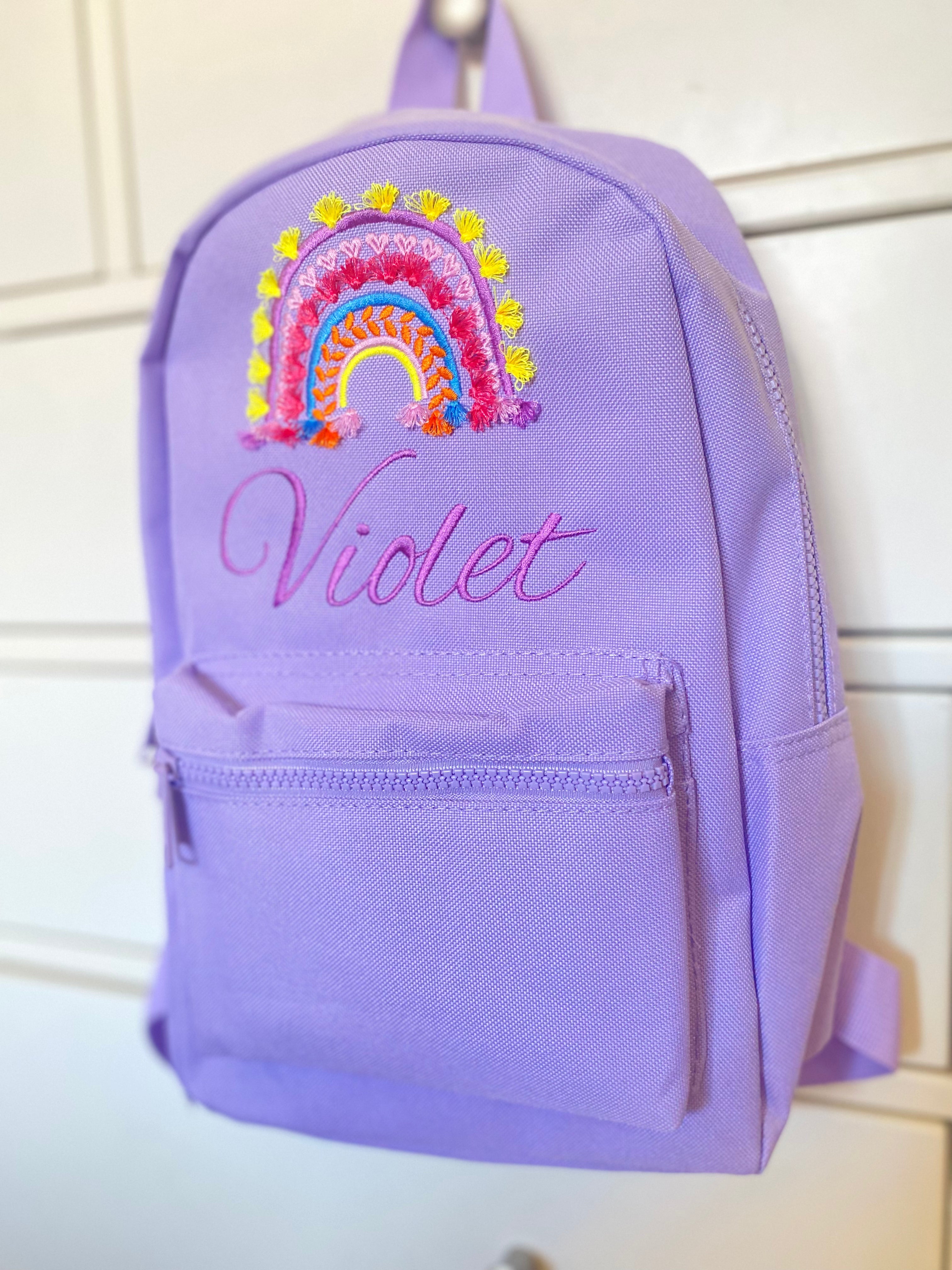 Lavender Rainbow Tassel Bag